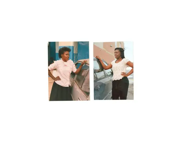 Zinnia Naqvi, Past and Present II (Philomena Quaye, Accra, Ghana, 1987; Cassie Quaye, Ajax ON, 2012), 2012.