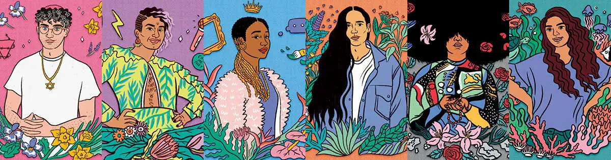 L-R: Adam Eli & Alok Vaid-Menon, Kimberly Drew & Xiuhtezcatl Martinez, Amyra Le&oacute;n & Hannah Testa.